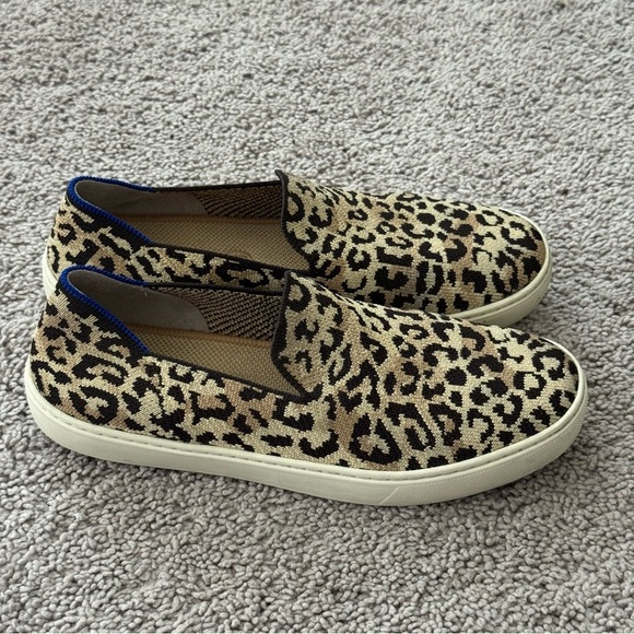 Rothy's Camo Cat Original Slip Loafers Cheetah Leopard Print - Picture 3 of 12
